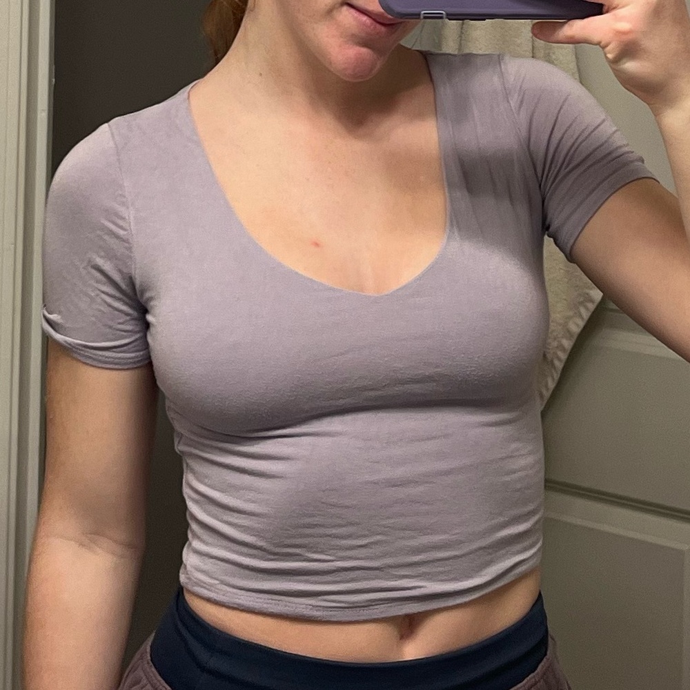 Jac Parker Purple Crop Top